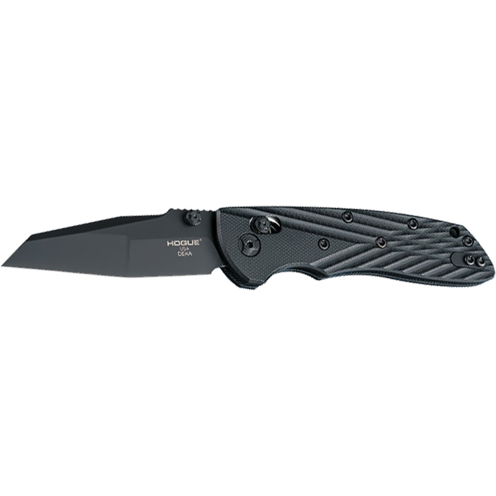 Hogue Deka Folding Knife Black 3.25 in. Able Lock