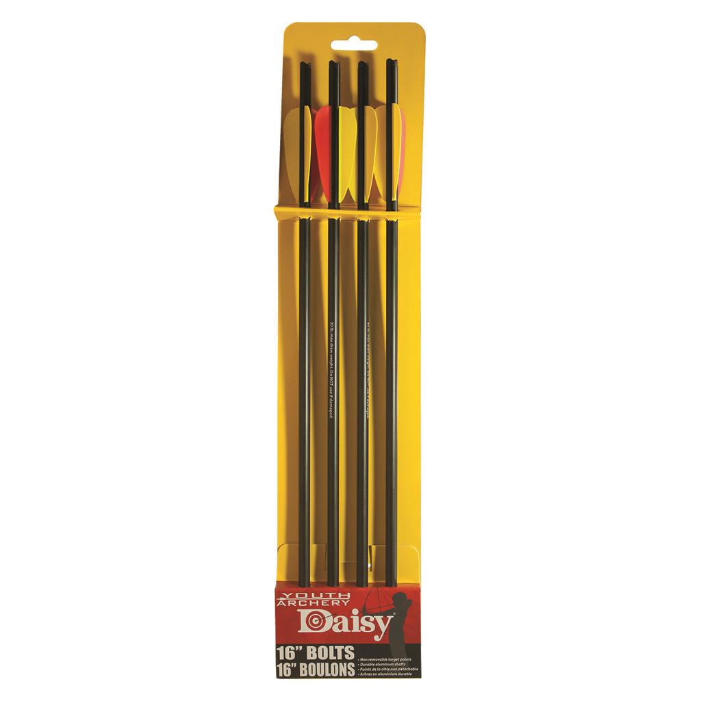 Daisy Crossbow Bolts 16in 4pk. Aluminum