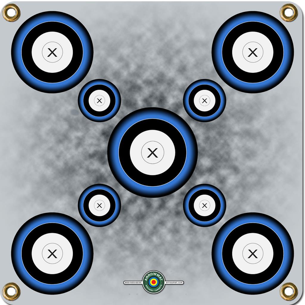 Arrowmat Foam Target Face Blue 9 Spot 17x17 in.