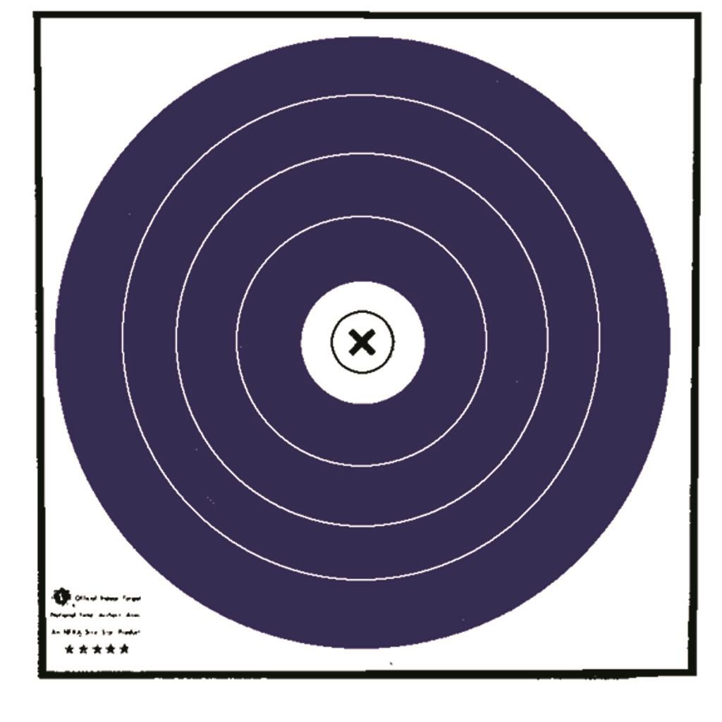 Maple Leaf Target Face NFAA Indoor Blue/White 40 cm. 100 pk.