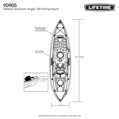 Lifetime Tamarack Angler 100 Fishing Kayak