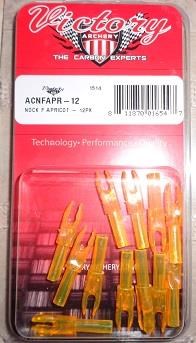 VICTORY PIN NOCKS APRICOT 12 PK.