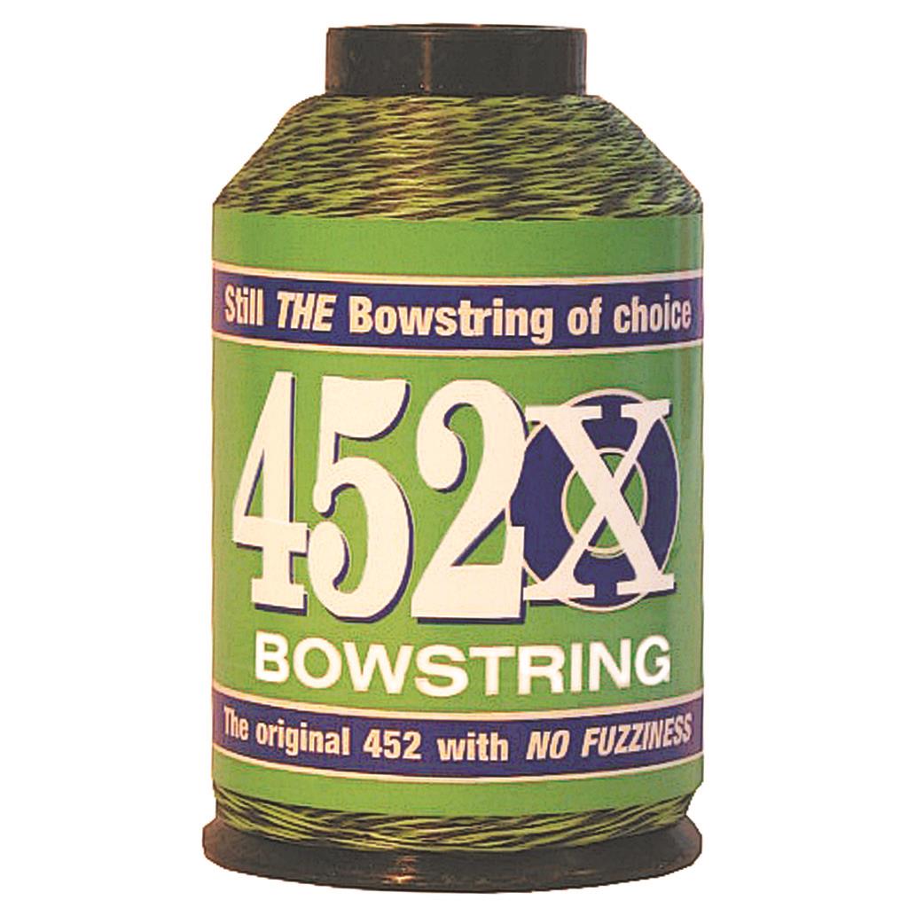 BCY 452X BOWSTRING MATERIAL GREEN/BLACK 1/4 LB.